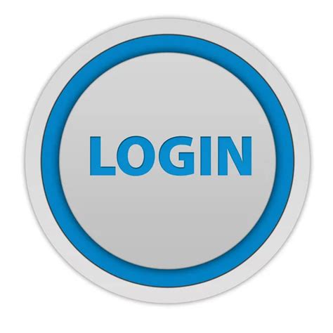 Login Circular Icon On White Background — Stock Photo © Iconsmaker
