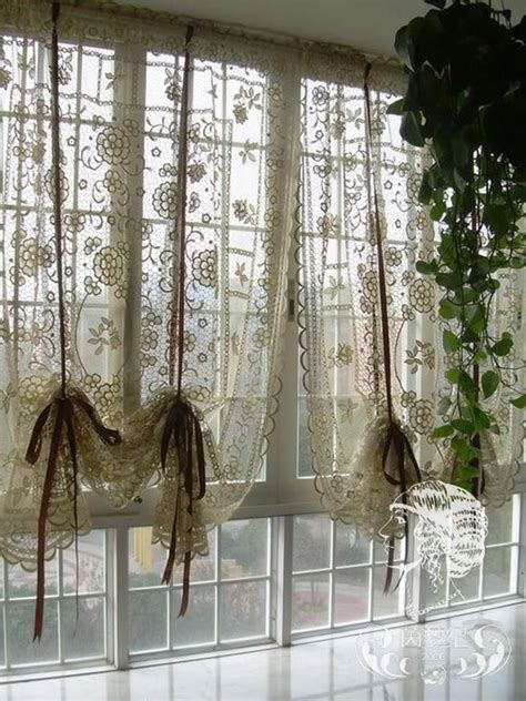 41 Charming French Country Kitchen Curtain Design Ideas Lace Curtains