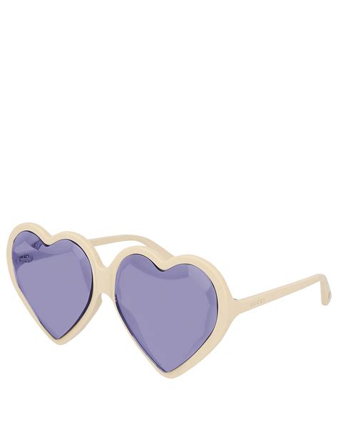 Gucci Heart Frame Sunglasses Holt Renfrew