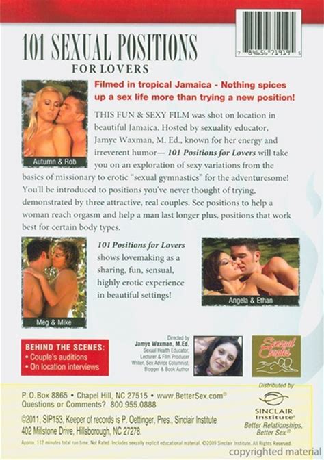 101 Sexual Positions For Lovers 2009 Adult Dvd Empire