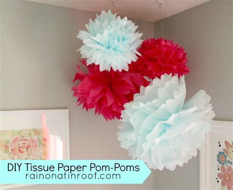 Diy Tissue Paper Pom Poms Easy And Fun