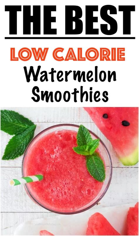 10 Healthy Watermelon Smoothie Recipes For Weight Loss