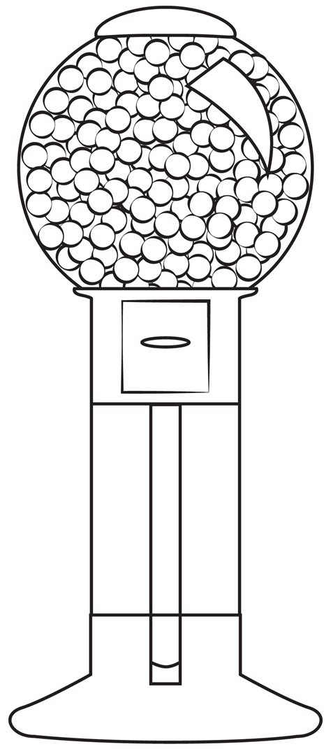 Gumball Machine Printable Template Free Printable Papercraft Templates