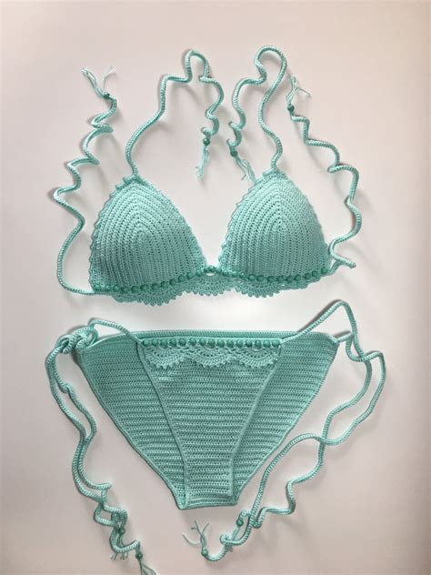 crochet bikini set crochet swimwear lemon bikini crochet swimsuit boho bikini bathing suit