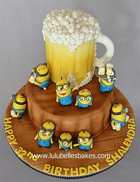 Beer Drinking Minions Decorated Cake By Lulubelles Cakesdecor