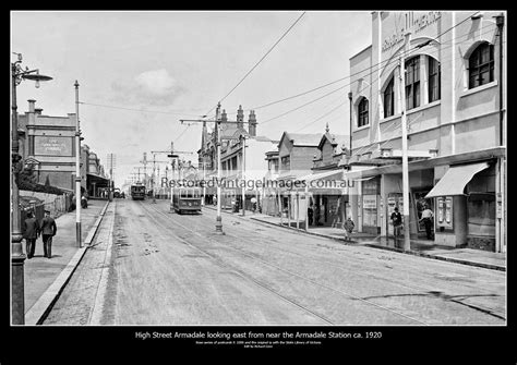 High Street Armadale Looking East Ca 1920 Restored Vintage Images