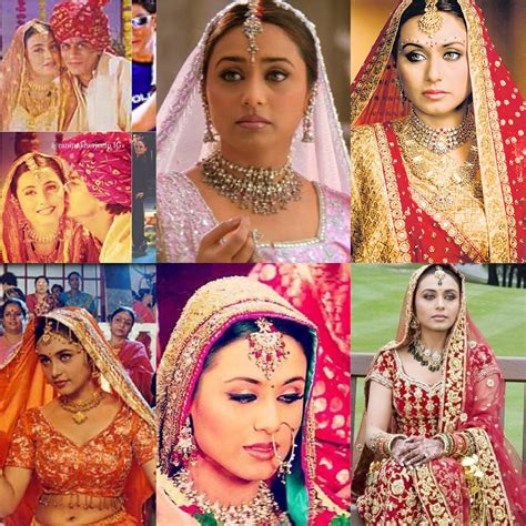 Rani Mukherjee Reel Life Bride Bollywoodfashion