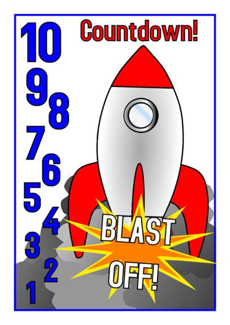 Rocket Countdown Posters 10 0 Sb3949 Sparklebox