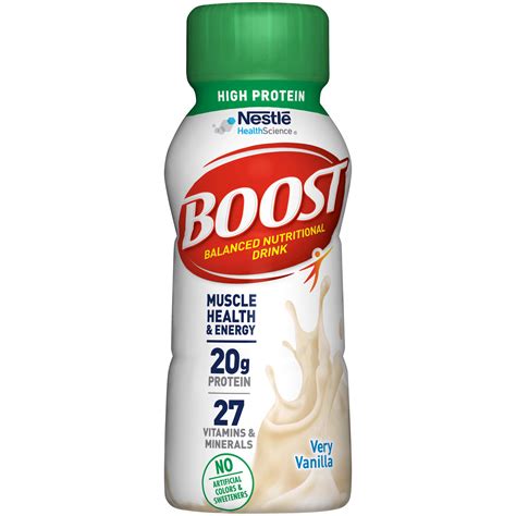 Boost High Protein Balanced Nutritional Drink Very Vanilla 8 Ounce