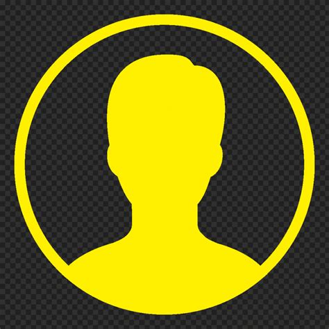 Profile User Round Yellow Icon Symbol Free Png Citypng