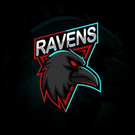 Premium Vector Raven Esport Mascot Logo