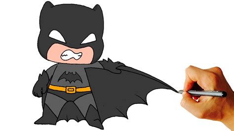 how to draw batman chibi from batman comics easy step by step video lesson youtube