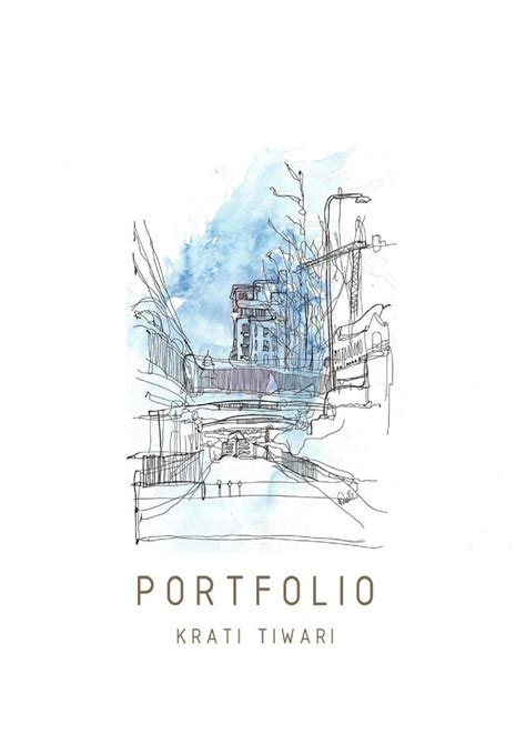 Front Page Architecture Portfolio Cover Page Design