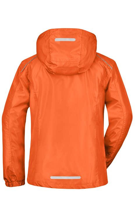 Ladies Ladies' Rain Jacket Orange/carbon-Daiber