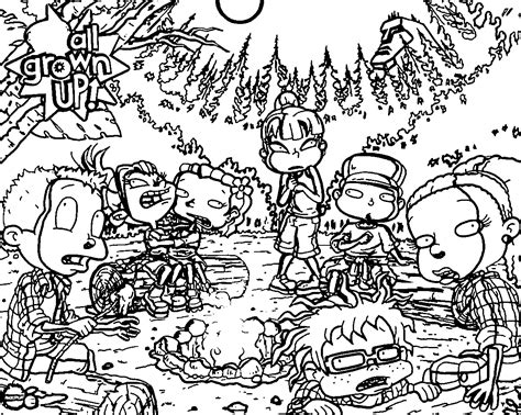Rugrats All Grown Up All Grown Up Scream Coloring Page Wecoloringpage Com My XXX Hot Girl