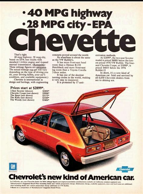 Chevette Car Advertising Car Ads Chevrolet