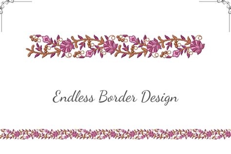 Intricate Floral Border · Creative Fabrica