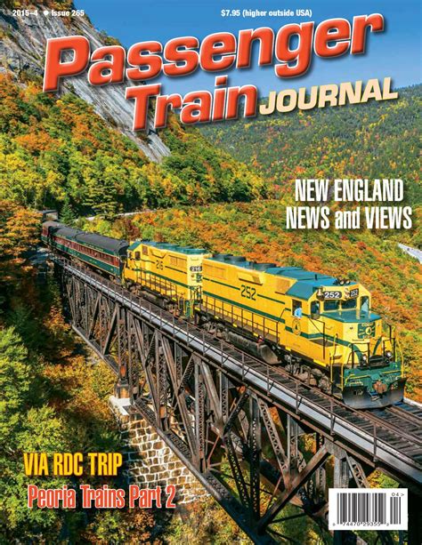 Ptj 2015 4 Cover Passenger Train Journal