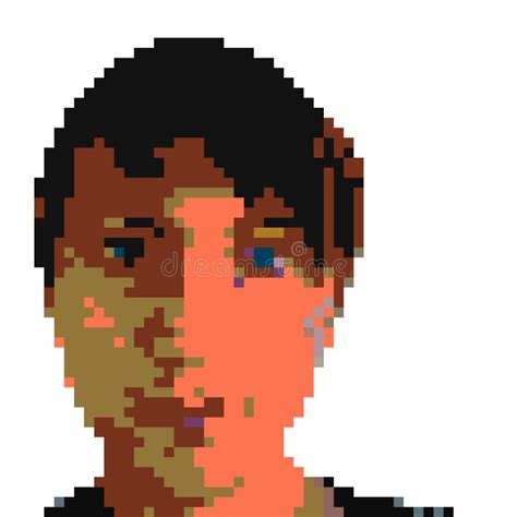 Boy Face Pixel Art Stock Vector Illustration Of Avatar 48136473