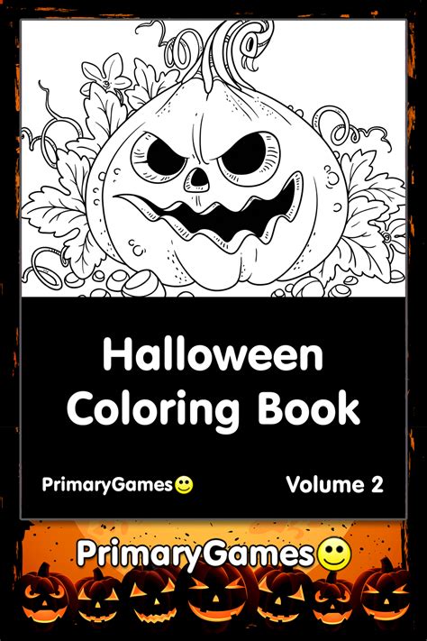 halloween coloring  volume   printable   primarygames