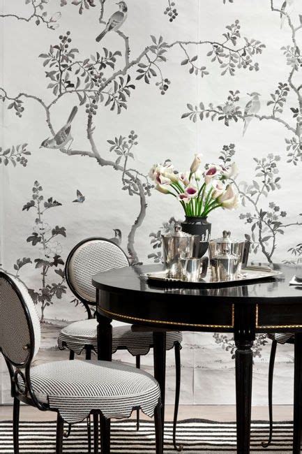 Black And White Chinoiserie Chinoiserie Chic Black And White Dining