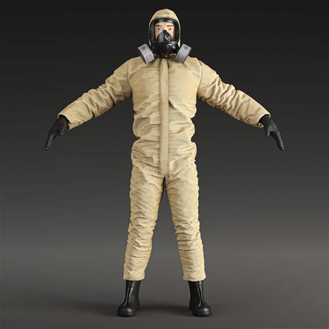 Hazmat Protective Suit Level C 3D Model By Murtazaboyraz