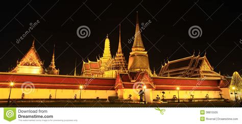 Wat Phra Kaew At Night Stock Image Image Of Growth Blooming 38815505