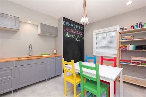 A basement craft room benefits all. Pin by FBC Remodel on Exercise, Game and Play Rooms ...