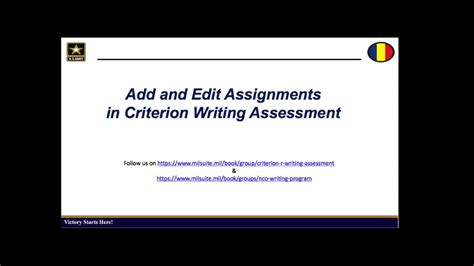 Add And Edit Assignments In Criterion Writing Assessments In Criterion