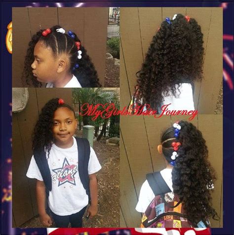 Cute Patriotic Hairdo ♥ Cute For Independence Day Patriotic Fashion
