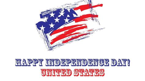Happy Independence Day United States Us Flag White Background Hd 4th Of