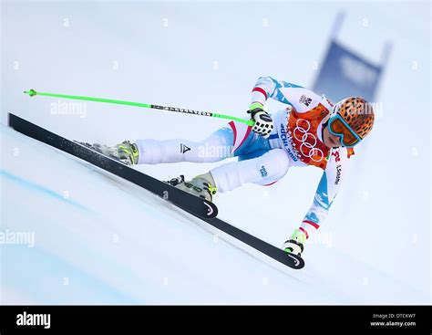 Anna Fenninger Of Austria Competes During The During The Womens Super
