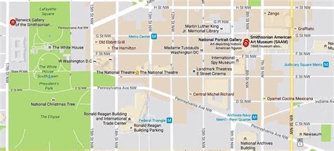Map Of Museums In Washington Dc - Allie Bellina