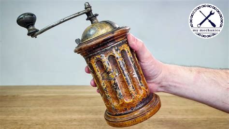 Antique Italian Coffee Grinder Restoration Favio Coffee