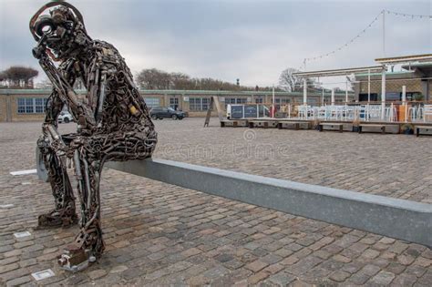 Zinkglobal Sculpture In Copenhagen Denmark Editorial Photography