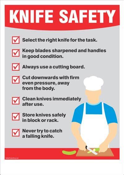 Knife Safety Rules For Kitchen Work Areas