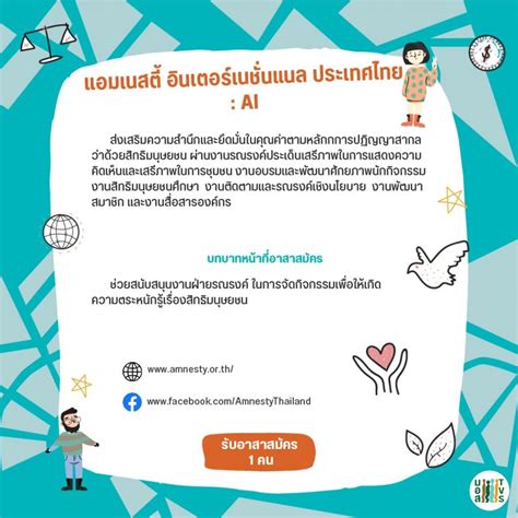 แอมเนสตี้อินเตอร์เนชั่นแนล ประเทศไทย : AI - มูลนิธิอาสาสมัครเพื่อสังคม ...