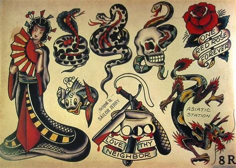 Best Vintage Hawaiian Tattoos Design Ideas Sailor Jerry Tattoos