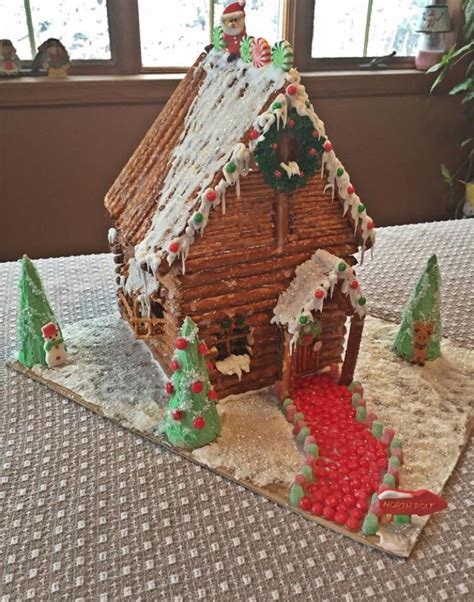 Check spelling or type a new query. Log cabin gingerbread house made out of pretzels ...