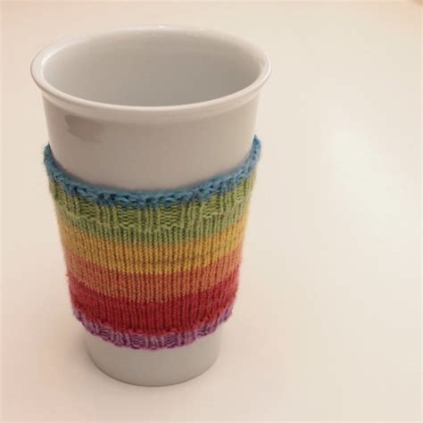 Sock Yarn Coffee Cup Cozy Free Pattern The C Side