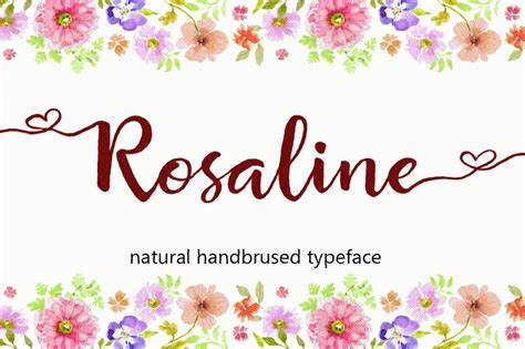 Rosaline Stunning Script Fonts ~ Creative Market