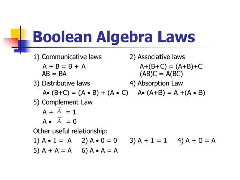 Ppt Lecture 2 Boolean Algebra Powerpoint Presentation Free