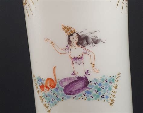 Antique Authentic Meissen Porcelain Vase 1001 Arabian Nights Enriched