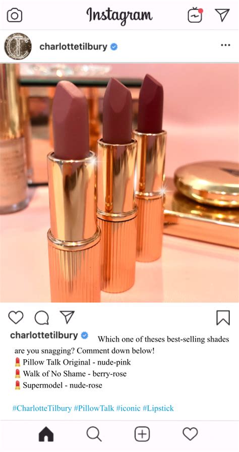 Charlotte Tilbury Lipstick Instagram Posts