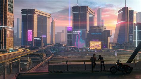 960x540 Cyberpunk 2077 Sunset Over Night City 960x540 Resolution Hd 4k