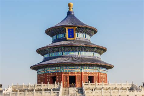 Famous Ancient Architecture Of The Temple Of Heaven In Beijing China
