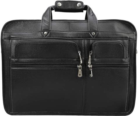 Black Leather Bag Leather Briefcase Leather Briefcase Men Etsy