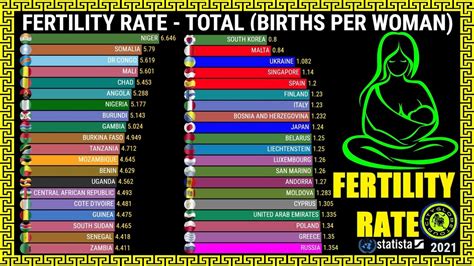 Total Fertility Rate In The World Births Per Woman Youtube