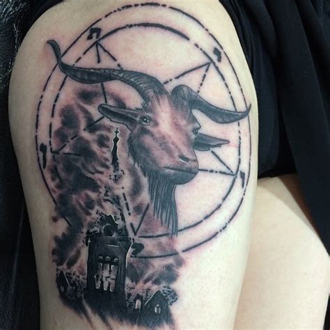 Black And Grey Darkhorror Realisticrealism Tattoo Slave To The Needle