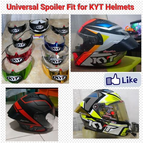 Untuk kalian semua yang penasaran akan harga. Spoiler for KYT helmet(Universal) | Shopee Philippines